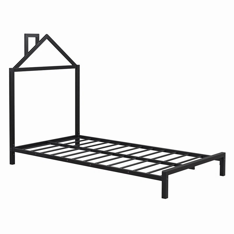 Furnishiaa Metal Platform Single Bed - Furnishiaa -  -